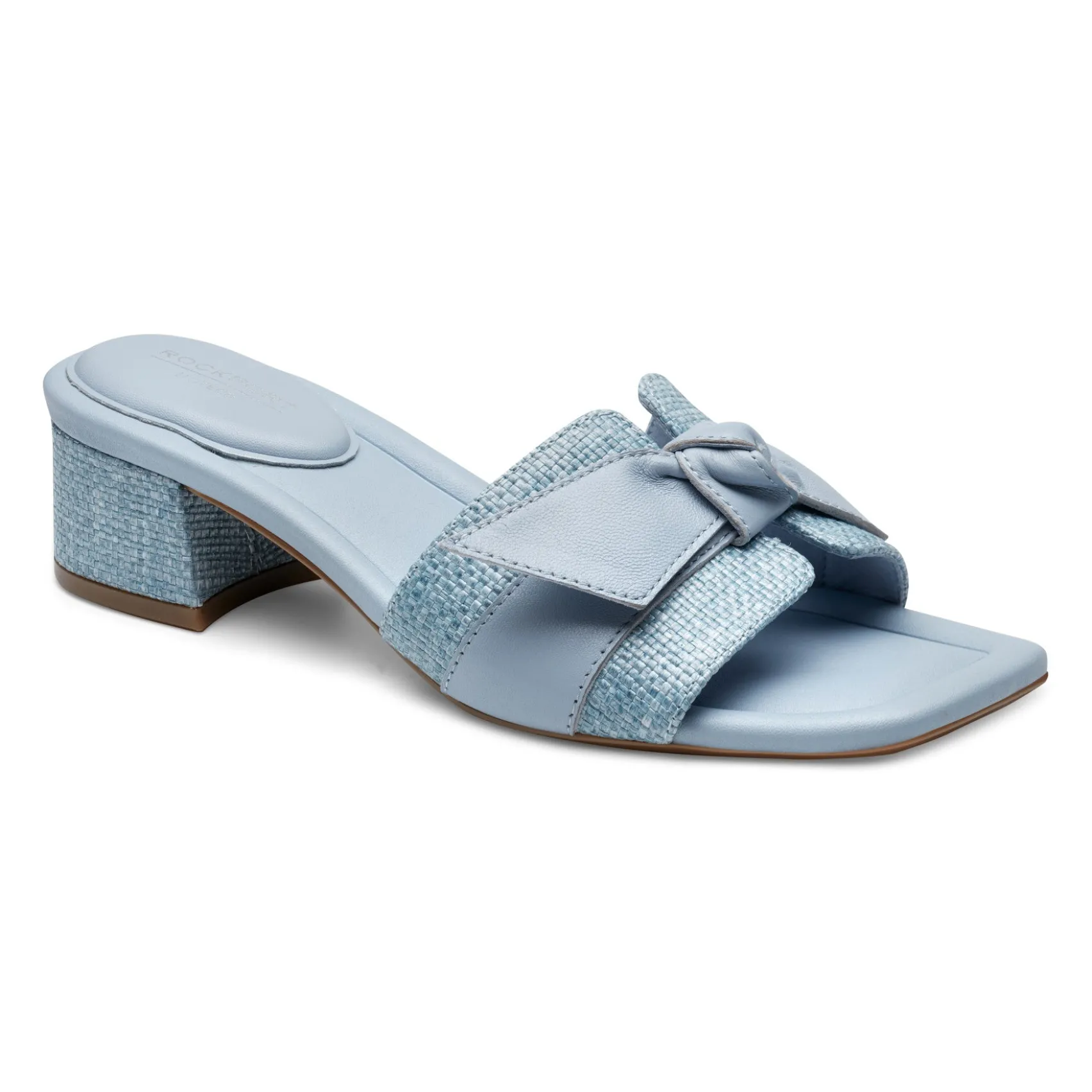 Women's Carsie Block Heel Square Toe Slip-on Sandals